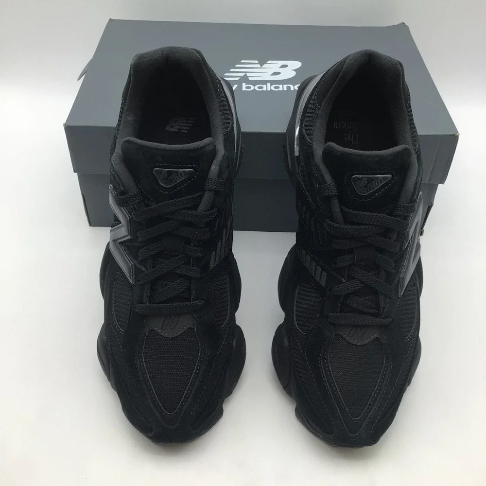 New Balance 9060 Triple Black Mens Size 12 Athletic Sneakers U9060BPM NEW